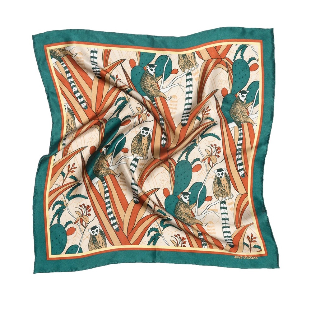 Lost Pattern Madagascar Silk Bandana